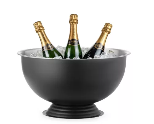 Pezsgőhűtő tál, BarUp, 13L, Fekete, ⌀393x(H)214mm