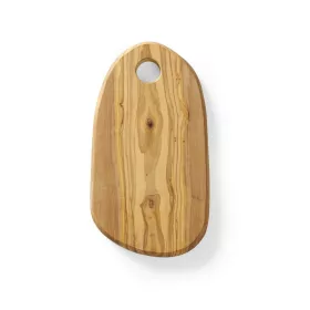 Sajt tábla lyukú olajfával, HENDI, 250x165x(H)18mm