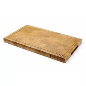   HENDI Tölgyfa tálalódeszka - 325x265x30 mm - Bütü (End-Grain) (505458)
