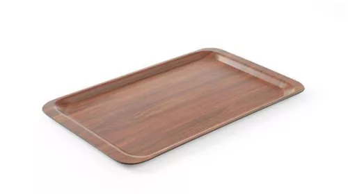 AmerBox Csúszásmentes Laminált Tálca - GN 1/1, Mahagóni - 325x530mm (507216)