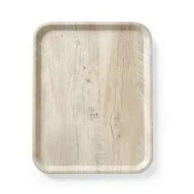   AmerBox Melamin felszolgáló tálca - Világos fa mintázattal, 330x430mm (508862)