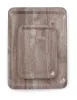 AmerBox Melamin felszolgáló tálca - Sötét fa mintázattal, 370x530mm - Vendéglátóipari használatra (508954)