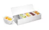 Alapanyag tároló doboz, BarUp, 5 tartály, 375x140x(H)90mm