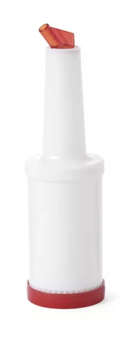 Tároló- és kiöntő palack, BarUp, 0,8L, Fehér, ⌀90x(H)300mm