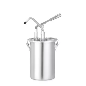   Rozsdamentes acél szósztartály adagolóval, HENDI, 4,5L, ⌀180x(H)420mm