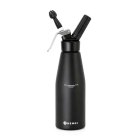   Habszifon Termékcsalád fekete, HENDI, Kitchen Termékcsalád, 0,95L, Fekete, ⌀95x(H)320mm