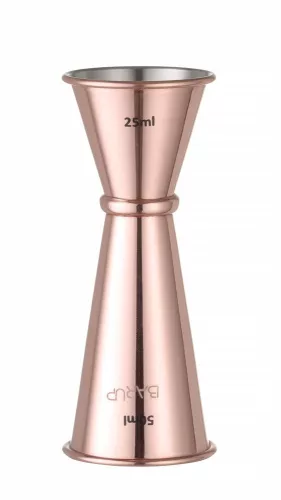 Jigger 30/50 ml, BarUp, Rézvörös, ⌀45x(H)114mm