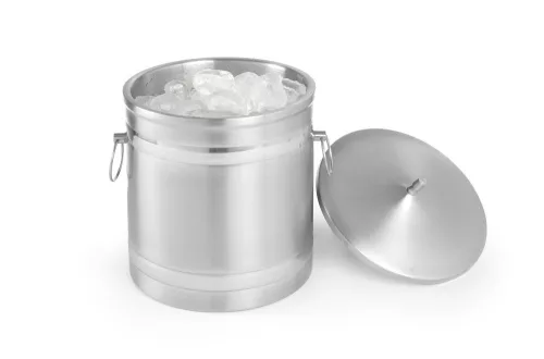 Jégvödör duplafalú, BarUp, 5L, Ezüst, ⌀200x(H)230mm