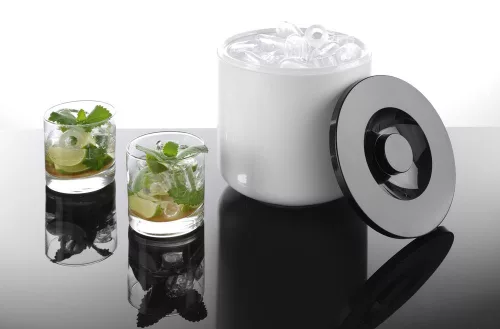 Jégvödör fehér duplafalú, BarUp, 5L, Fehér, ⌀190x(H)200mm