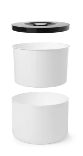 Jégvödör fehér duplafalú, BarUp, 10L, Fehér, ⌀292x(H)220mm