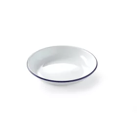   HENDI Zománcozott mélytányér - ø180 mm - Fehér/Kék (621240)