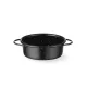 Casserole edény, zománcozott, HENDI, Fekete, ⌀100x(H)40mm