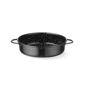   Casserole edény, zománcozott, HENDI, Fekete, ⌀140x(H)45mm