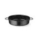Casserole edény, zománcozott, HENDI, Fekete, ⌀140x(H)45mm