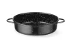 Casserole edény, zománcozott, HENDI, Fekete, ⌀160x(H)45mm