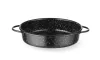 Casserole edény, zománcozott, HENDI, Fekete, ⌀200x(H)45mm
