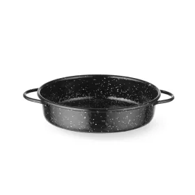   Casserole edény, zománcozott, HENDI, Fekete, ⌀200x(H)45mm