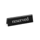 HENDI Foglalt Tábla "reserved" felirattal, 130x30x38 mm (663462)