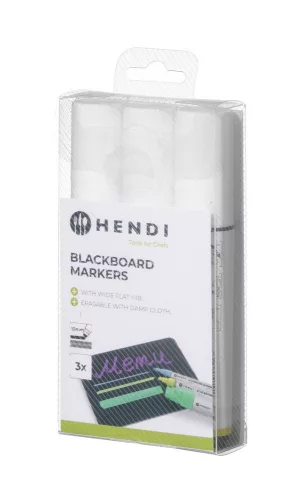 HENDI Tábla filctoll - 15 mm, 3 db, fehér (664223)