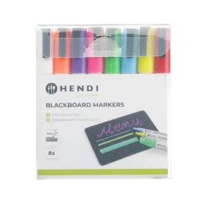  HENDI Tábla filctoll készlet - 3 mm, 8 db-os - Krétatáblához (664278)