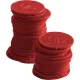 BarUp Zsetonok - 100 db, , Piros, 100 db., ⌀25mm