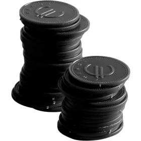 Zsetonok - 100 db, BarUp, Fekete, 100 db., ⌀25mm