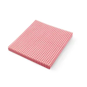   HENDI Zsírálló papír - 200x250mm, 500 db - Piros-fehér kockás (678244)