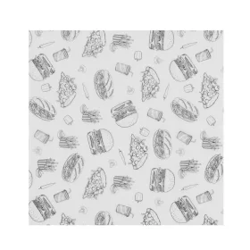   HENDI Zsírálló papír - 500 db, 305x305mm - Fast Food mintás (678282)