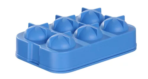 Jégkocka forma whiskey golyó, BarUp, Kék, 180x125x(H)50mm