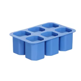 Jégkocka forma feles pohár, BarUp, Kék, 125x190x(H)60mm