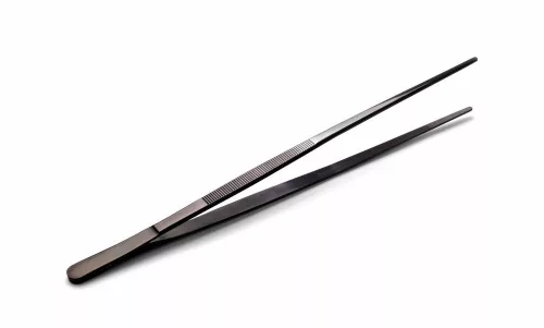 HENDI univerzalis csipesz fekete PVD bevonat 18/0 rozsdamentes acel 300 mm 680131