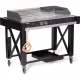 Gáz grill Atlanta, HENDI, Fekete, 13kW, 1285x770x(H)917mm