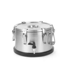 HENDI Szigetelt hordozható ételtárolóedény csappal - 10L, ø330x220mm - Profi Line (710128)