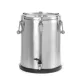 HENDI Szigetelt hordozható ételtárolóedény – csappal, , Profi Line, 25L, ⌀330x(H)430mm