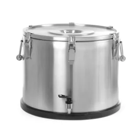   HENDI Szigetelt hordozható ételtárolóedény – csappal, , Profi Line, 50L, ⌀480x(H)380mm