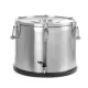 HENDI Szigetelt hordozható ételtárolóedény – csappal, , Profi Line, 50L, ⌀480x(H)380mm