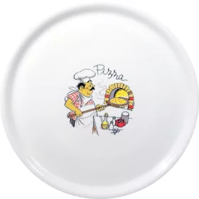   HENDI Pizzatányér - ø330mm - Hagyományos, szakács mintás (774892)