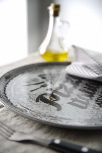 HENDI Pizzatányér Recipe Collection - Fekete, ø330mm (778937)