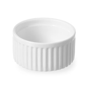HENDI Ramekin Porcelán Sütőtálka - ø70x35 mm, Bordázott (783153)