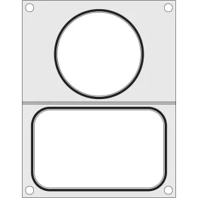 HENDI Tálcatömítő mátrix 2 tartályhoz (1x 178x113 mm, 1x ø115 mm) (805657)