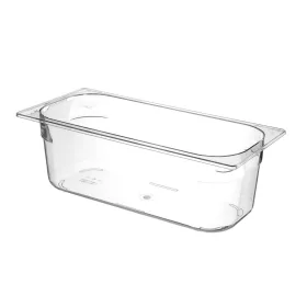   Fagylalt edény Polikarbonát, HENDI, 5L, Átlátszó, 360x165x(H)120mm