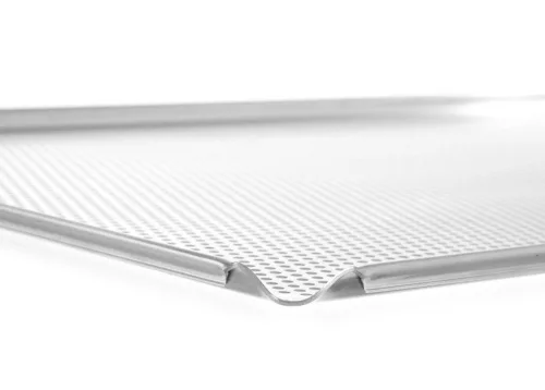 HENDI Perforált tálca GN 1/1, 4 peremmel, 530x325x10 mm (808306)