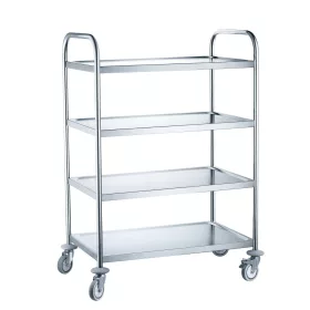 HENDI 4 polcos szervízkocsi - 905x585x1245mm - Rozsdamentes acél (810118)