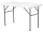 Büfé asztal, HENDI, max. terhelés 130 kg., 1220x610x(H)740mm