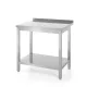 HENDI Fali asztal polccal - 800x600x850 mm - Profi Line (811450)