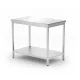 HENDI Központi Asztal Polccal – 1000x600mm, Csavarozott – Profi Line (811511)