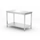 HENDI Központi asztal polccal - 1200x600x850 mm - Profi Termékcsalád (811528)
