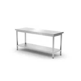   HENDI Központi asztal polccal – csavarozott, mélység: 600 mm, , Profi Termékcsalád, 1800x600x(H)850mm