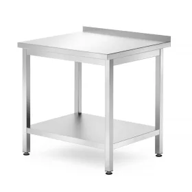 HENDI Fali asztal polccal - 800x700x850 mm, csavarozott - Profi Termékcsalád (812716)