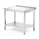 HENDI Fali asztal polccal - 1000x700x850 mm - Profi Line (812723)